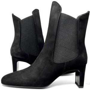 Dora Teymur Everyday Chelsea Boot Black Suede Size 8.5 Women's Boots